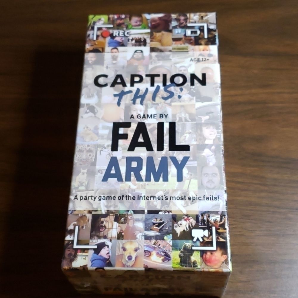 New & Sealed Caption This A Game By Fail Army
